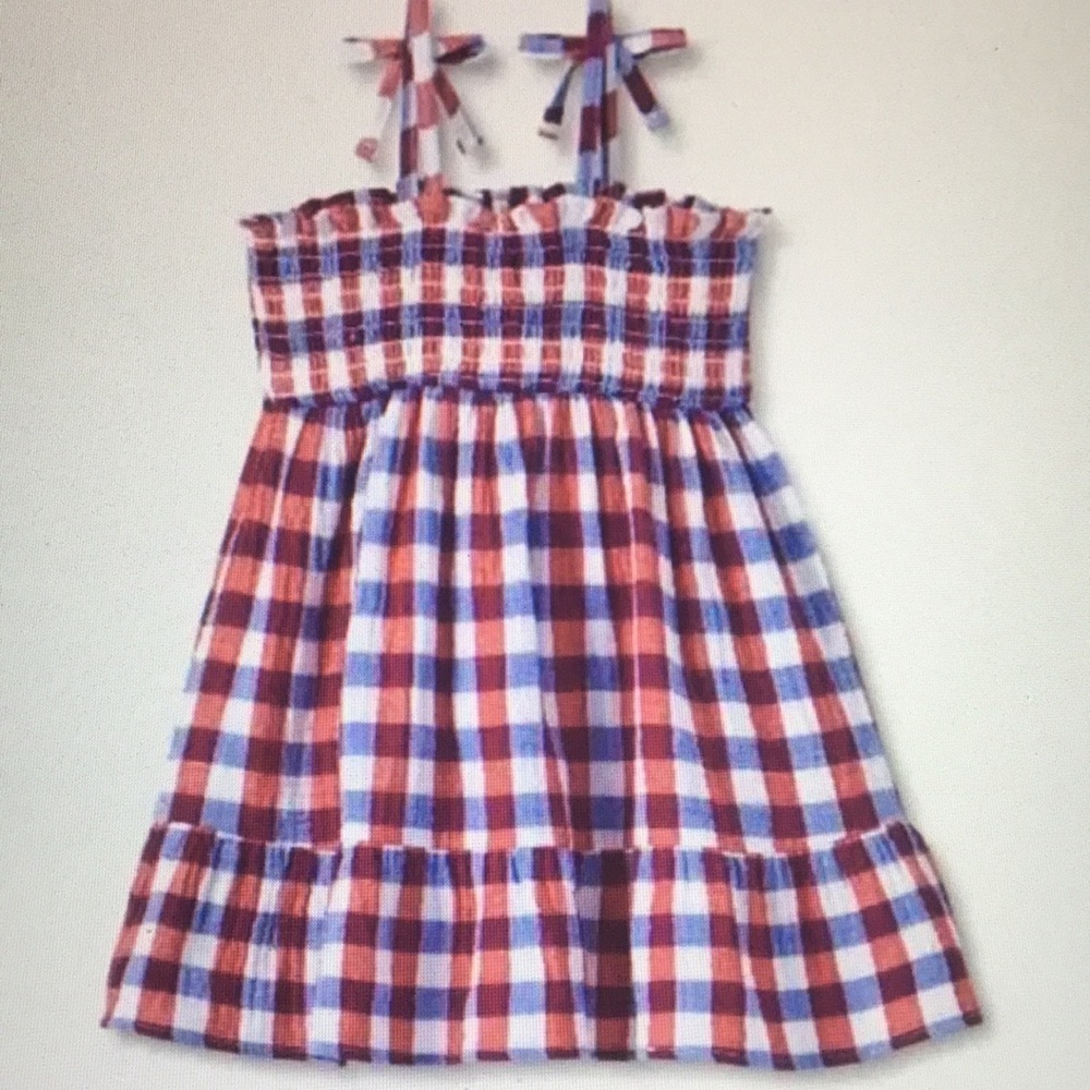 Multicolored Smocked Tiered Ruffled Sundress